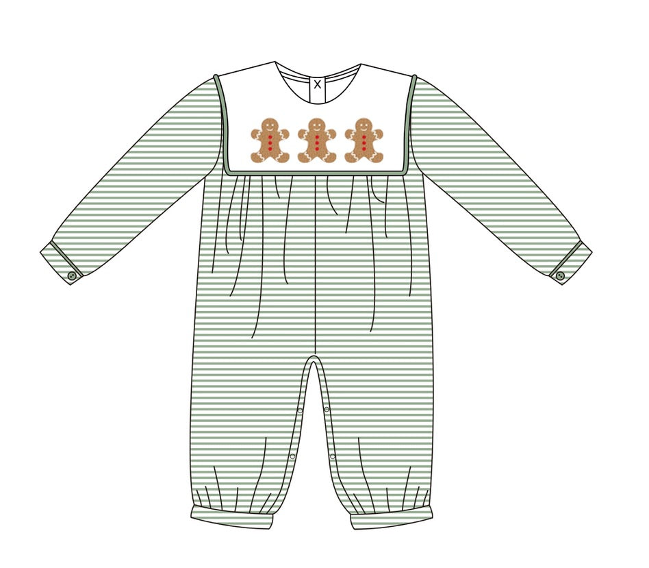 Boys Gingerbread Jubilee Romper - ETA OCTOBER