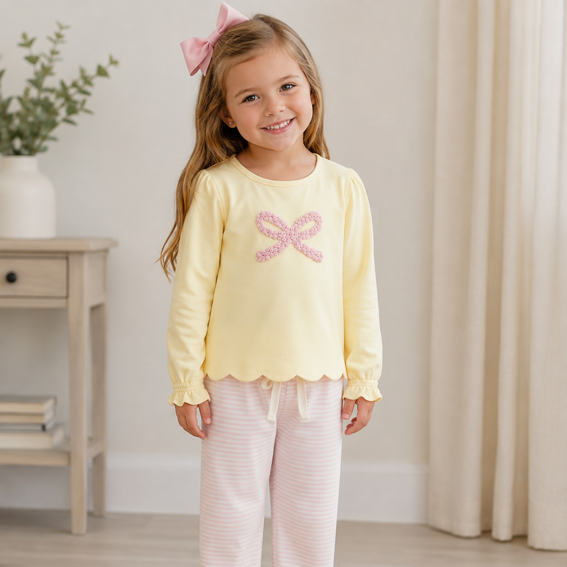 Ribbons & Roars Girls Pant Set - ETA JANUARY