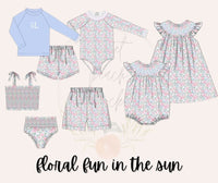 Floral Fun in the Sun Womens Two-Piece Swimsuit