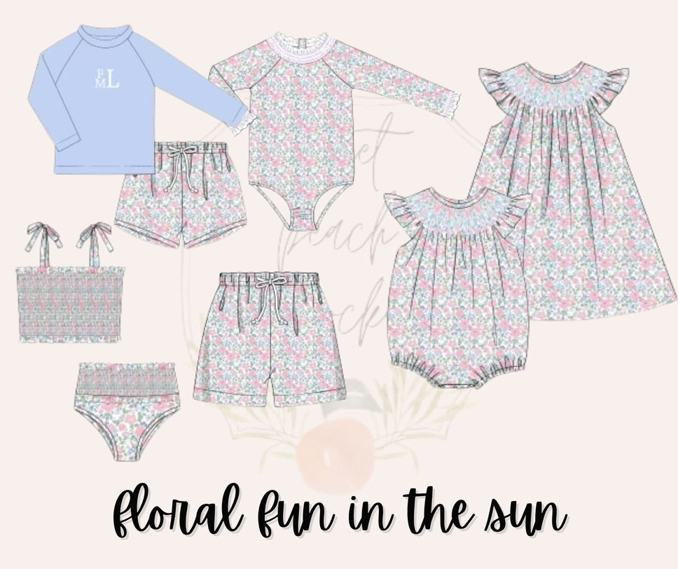 Floral Fun in the Sun Womens Two-Piece Swimsuit