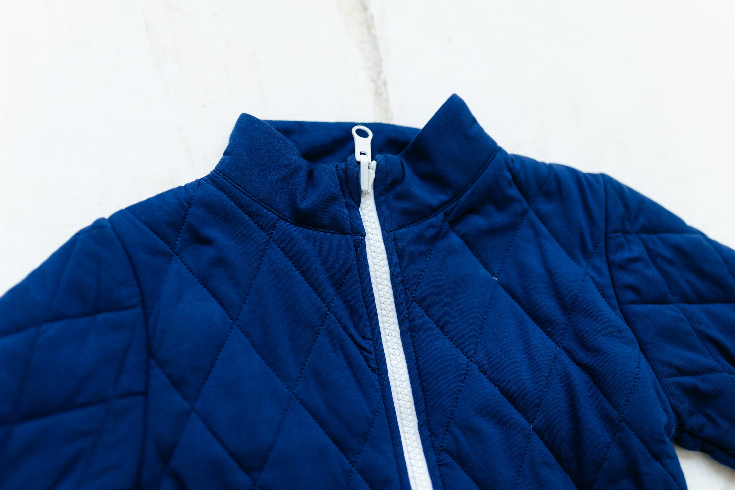 Navy Quilted Jacket