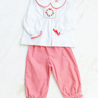 O Christmas Wreath - Girl Pant Set