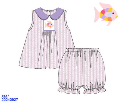 Rainbow Fish Girls Bloomer Set