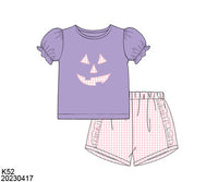 Jack O Lantern Girls Shorts Set