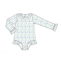 Just Keep Swimmin' One-Piece Rashguard Swimsuit