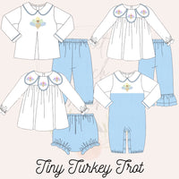 Boys Tiny Turkey Trot Romper - ETA SEPTEMBER