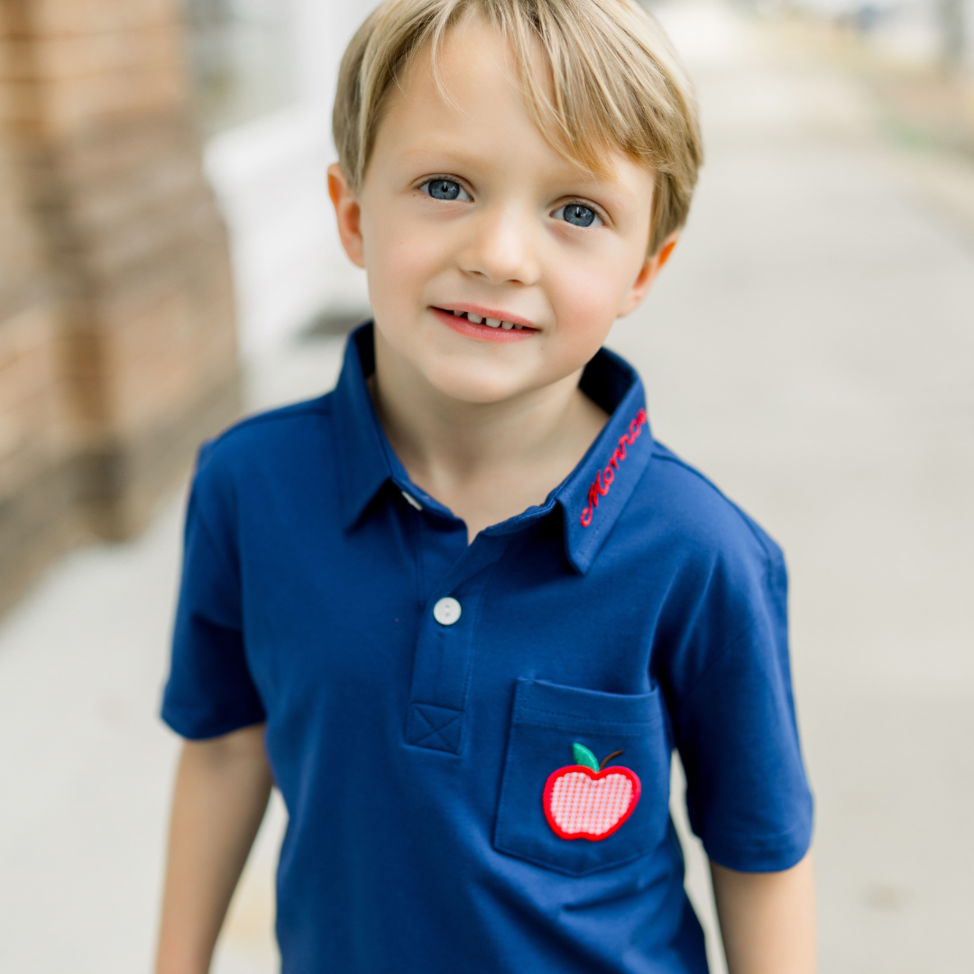 Teacher's Pet Boys Apple Shorts Set