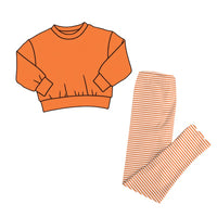 Lazy Daizy Orange Sweatshirt & Leggings Set - ETA NOVEMBER