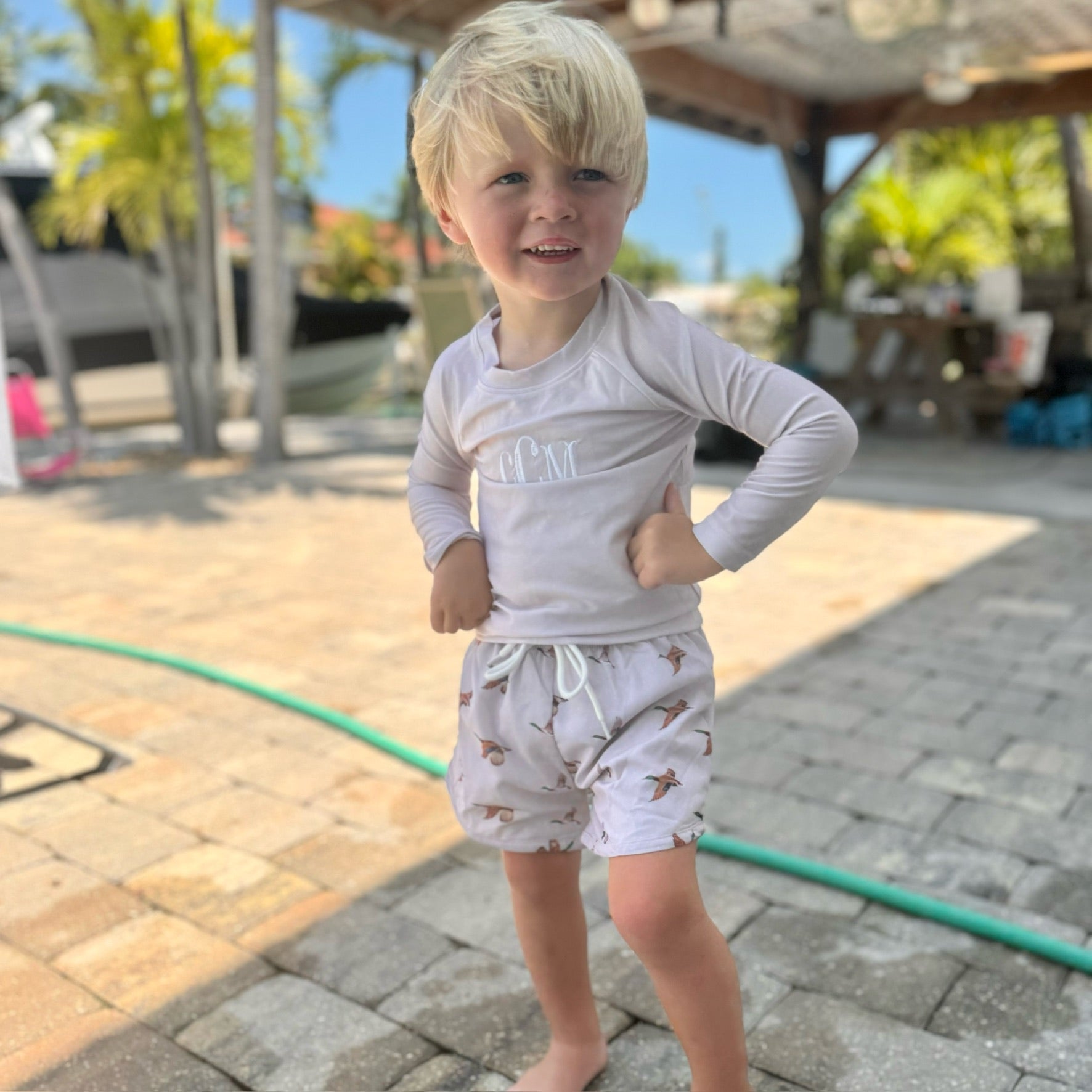 A Garden & A Gaggle Boys Rashguard Set