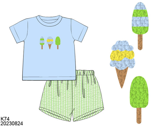 Seer-Sickle Boys Shorts Set