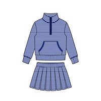 Varsity Charm Navy Skort Set - ETA NOVEMBER - ETA NOVEMBER