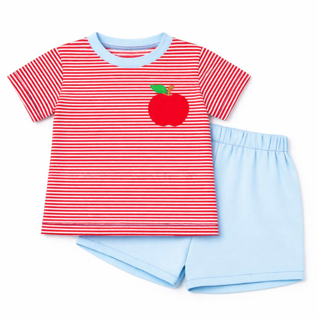 Apple Lane Striped Boys Shorts Set - ETA JULY