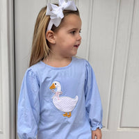 Girls Goose Applique Shirt