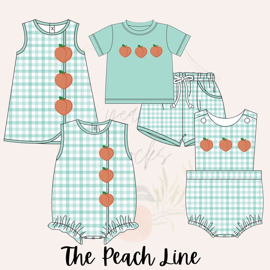 Boys Peach Shorts Set - ETA MAY