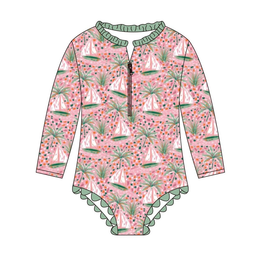 Sweet Summer Sails One-Piece Swimsuit - ETA FEBRUARY
