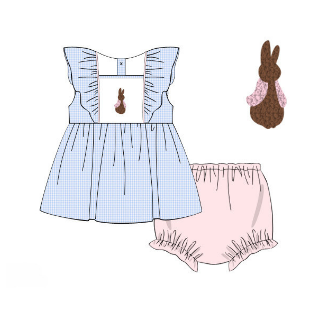 Here Comes Peter Cottontail Girls Bloomer Set