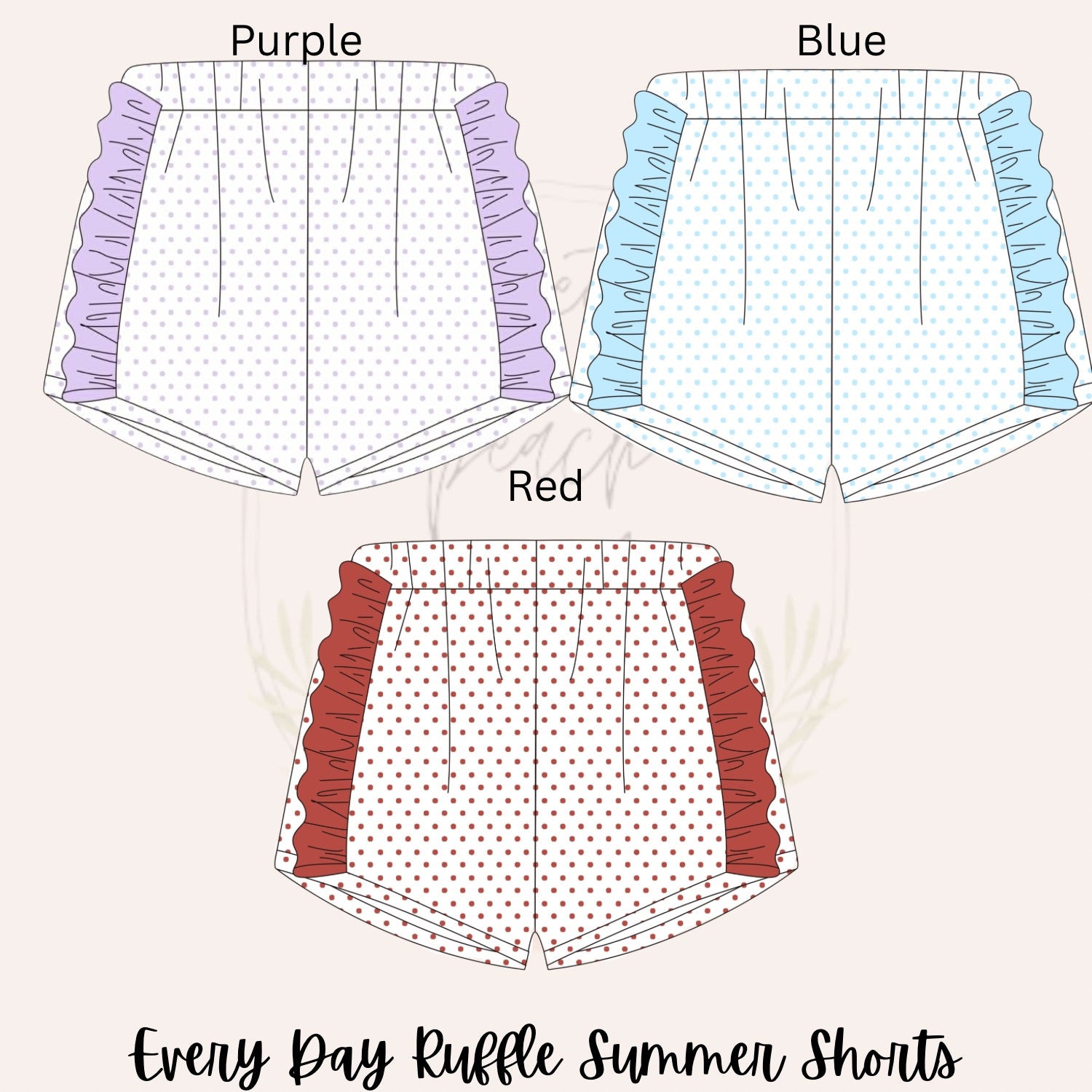 Everyday Summer Ruffled Shorts - ETA MAY
