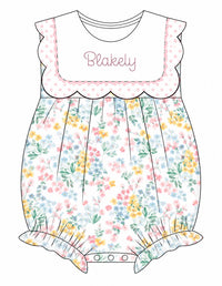 Wildflower Wishes Bubble with Monogram Option - ETA FEBRUARY