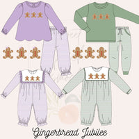 Boys Gingerbread Jubilee Romper - ETA OCTOBER