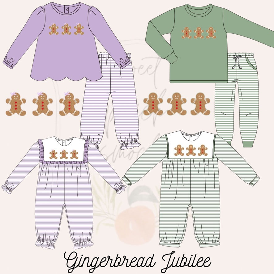 Boys Gingerbread Jubilee Romper - ETA OCTOBER