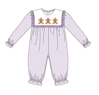 Girls Gingerbread Jubilee Romper - ETA OCTOBER