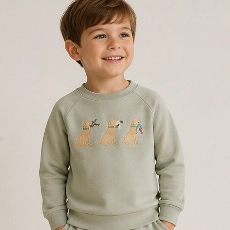 Field & Feather Green Dog Sweatshirt - ETA DECEMBER