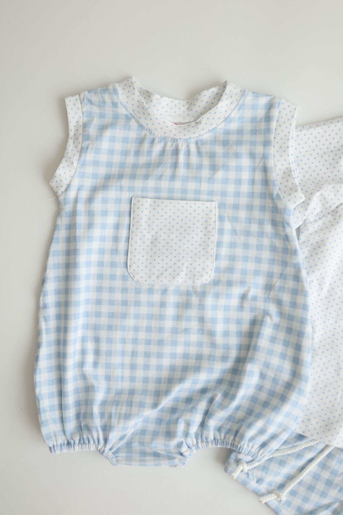 Blue Bitty/Gingham Bubble