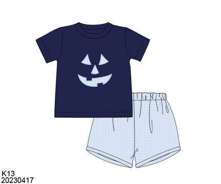 Jack O Lantern Boys Shorts Set
