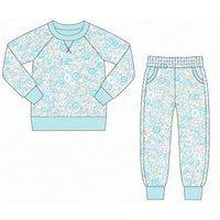 Comfy Club Aqua Floral Set - ETA JANUARY
