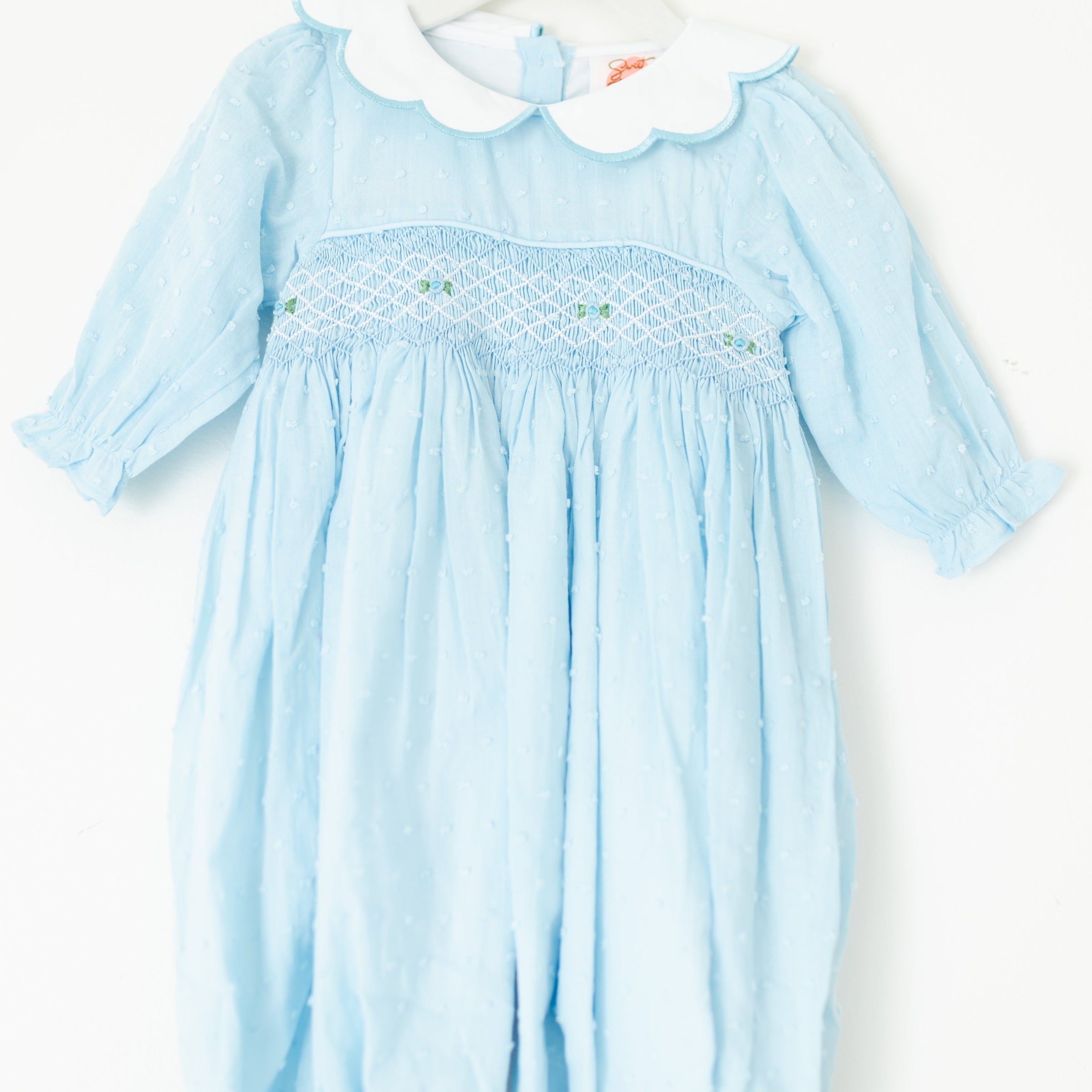 Sweet in Swiss Dot Girl Romper