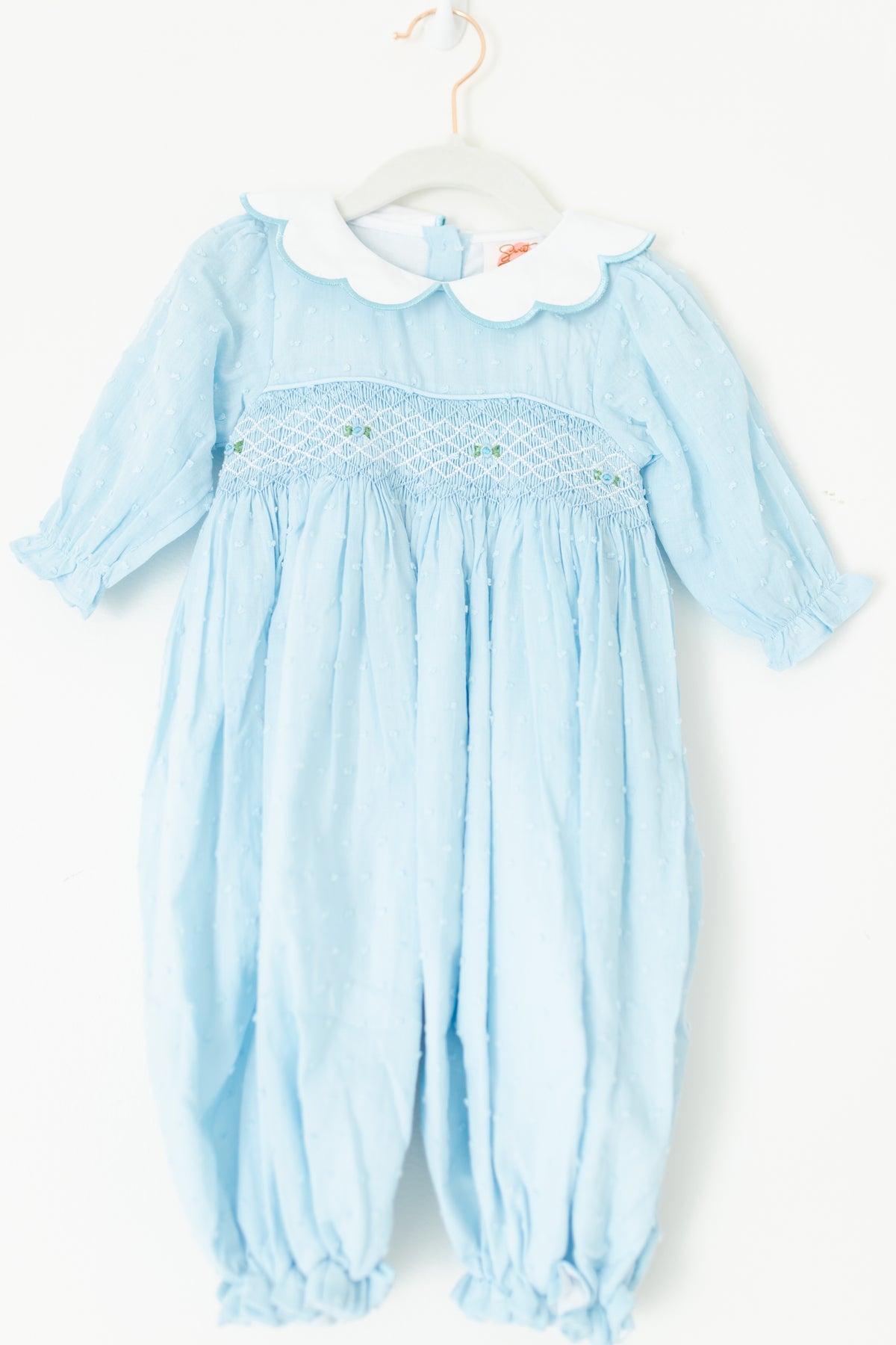 Sweet in Swiss Dot Girl Romper