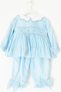 Sweet in Swiss Dot Girl Pant Set