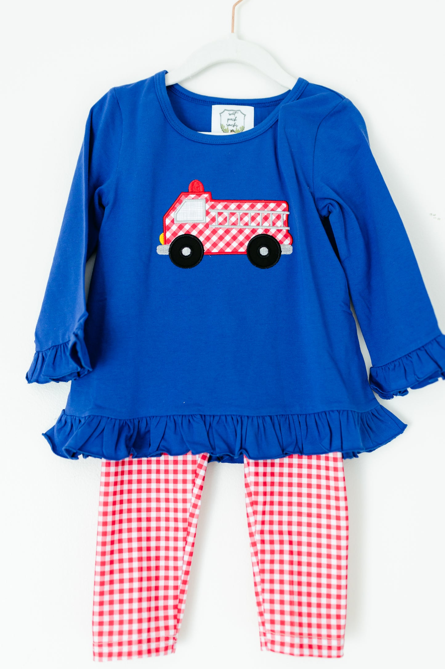 F is for Firetruck Girl Pant Set