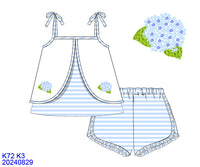 Hydrangea Blooms Girl Short Set