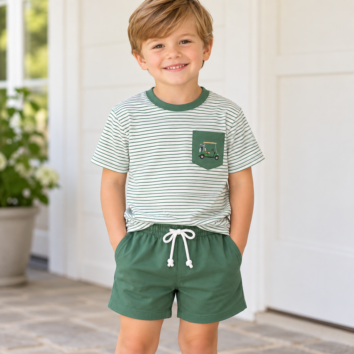 Golf Cart Social Boys Short Set - ETA FEBRUARY