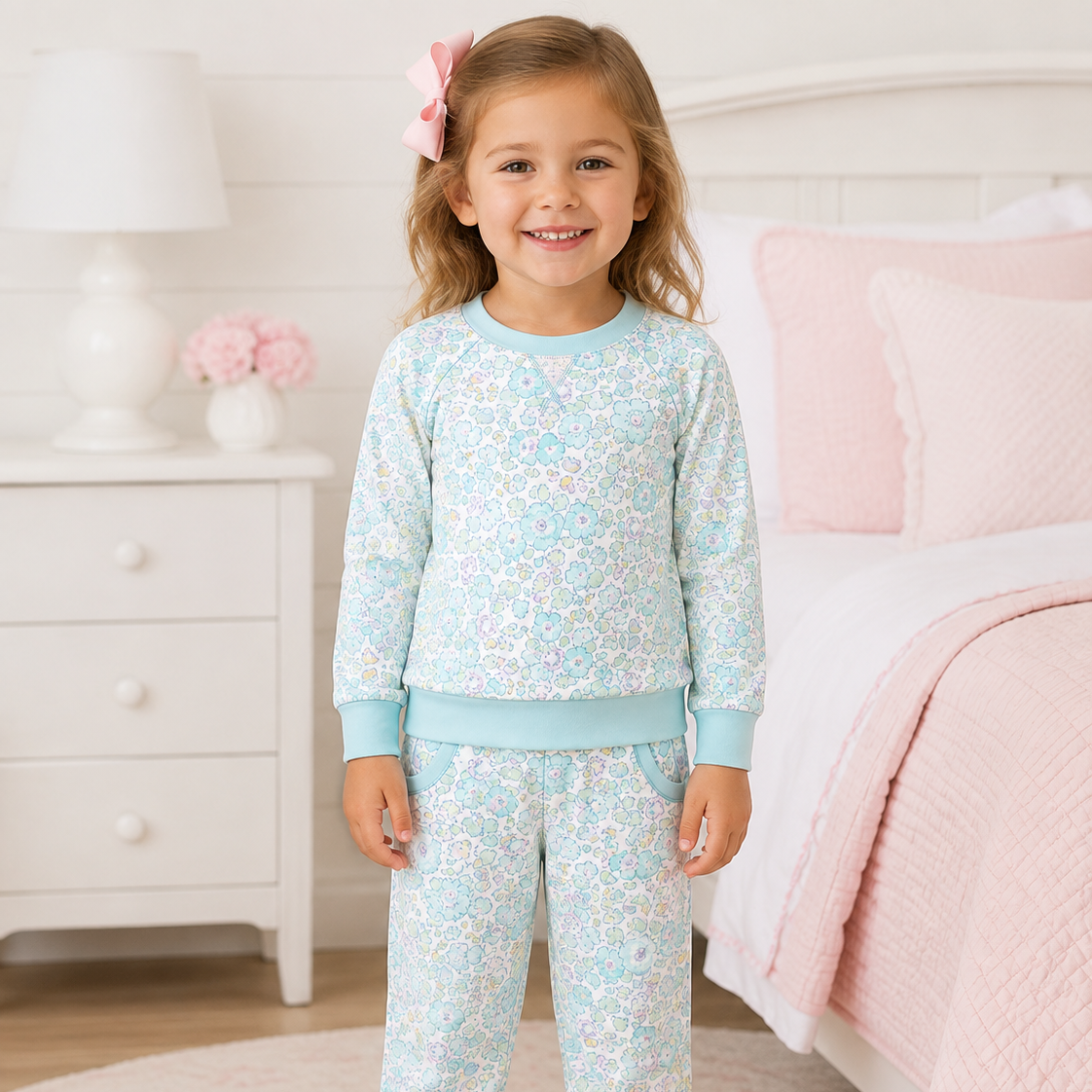 Comfy Club Aqua Floral Set - ETA JANUARY
