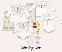 Two By Two Smocked Boys Bubble