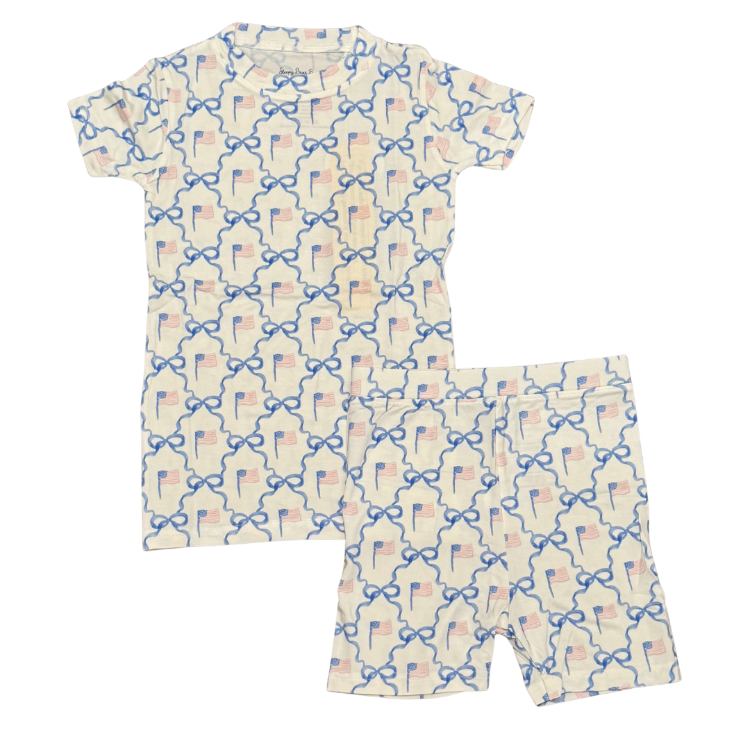 Trellis Flag Girl Bamboo Pj Set