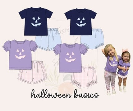 Jack O Lantern Boys Shorts Set
