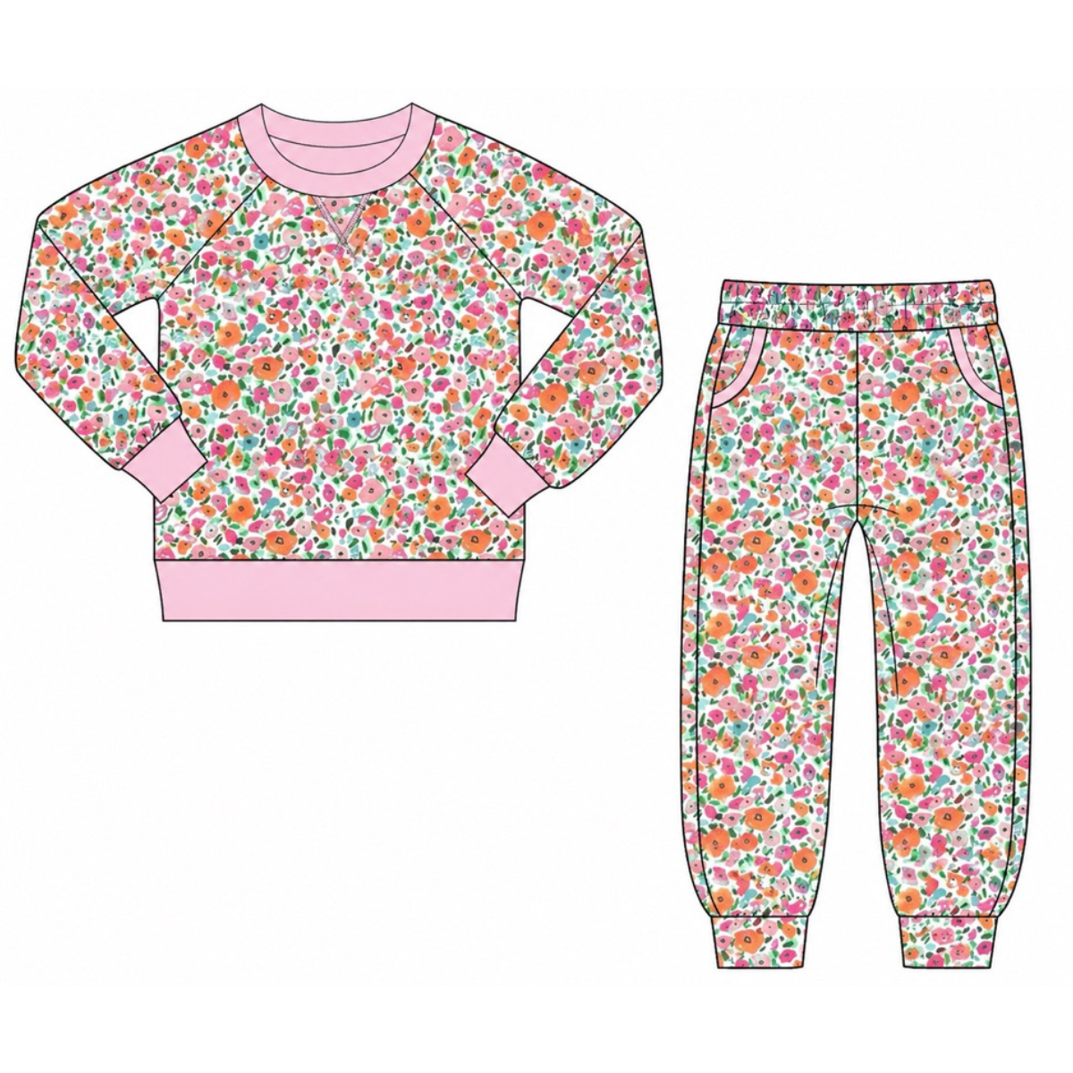 Comfy Club Pink Floral Set - ETA JANUARY