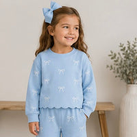 Girls Blue Little Bow Set - ETA DECEMBER