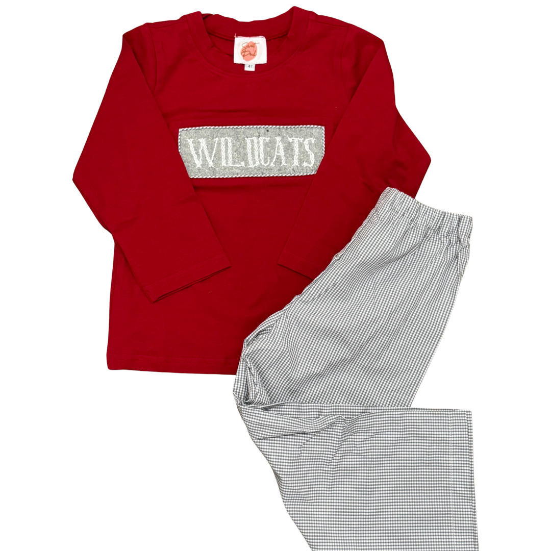Smocked Wildcats Pant Set