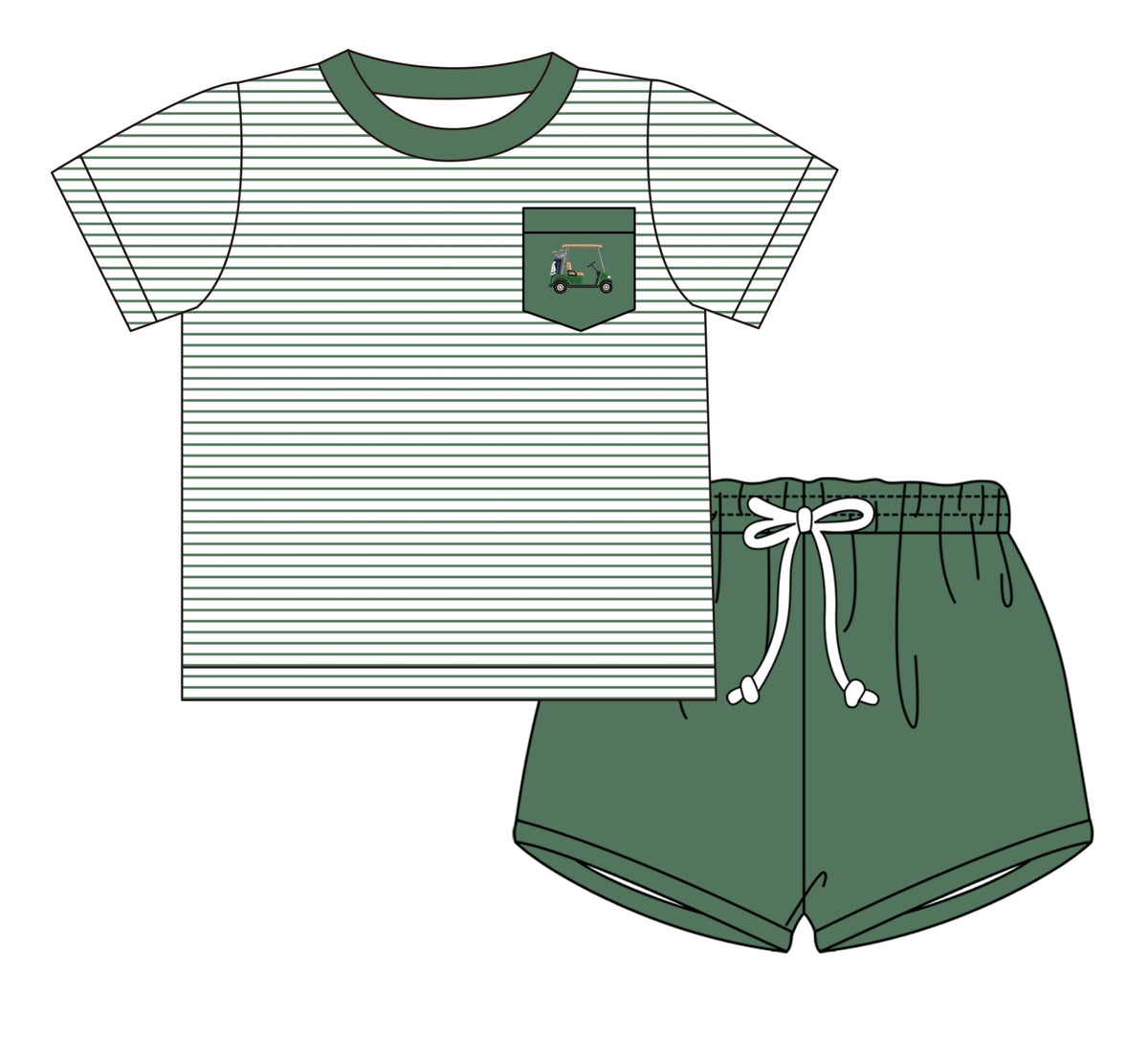 Golf Cart Social Boys Short Set - ETA FEBRUARY
