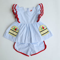 Color Me Ready For School - Girl Short Set