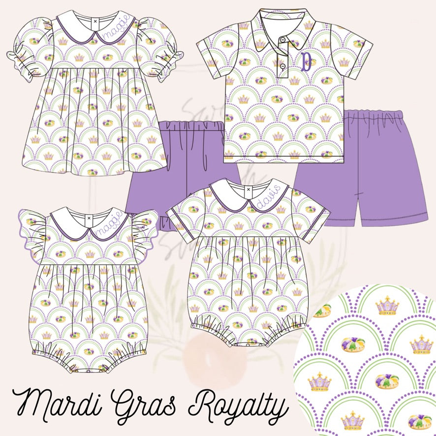 Boys Mardi Gras Bubble - ETA JANUARY