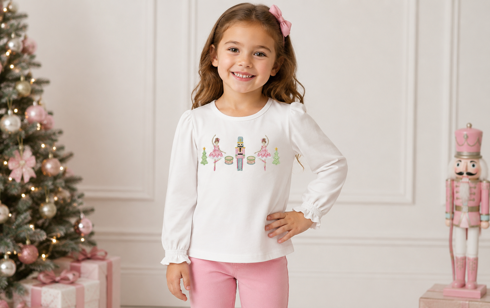 Girls Nutcracker Long Sleeved T-Shirt - ETA OCTOBER