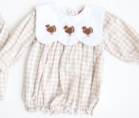 Gingham Gobble Girls Bubble