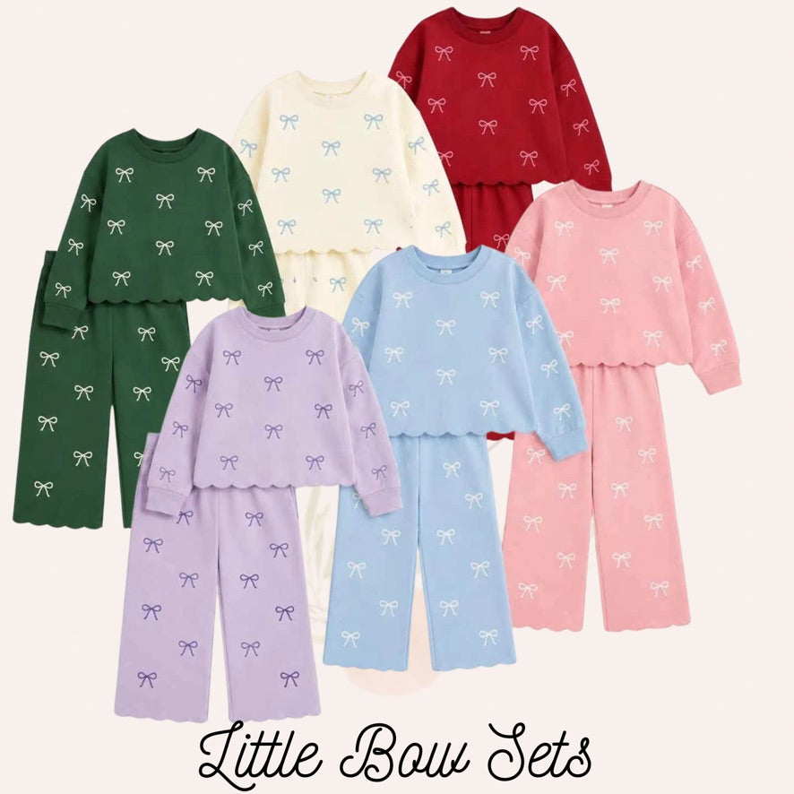 Girls Red Little Bow Set - ETA DECEMBER