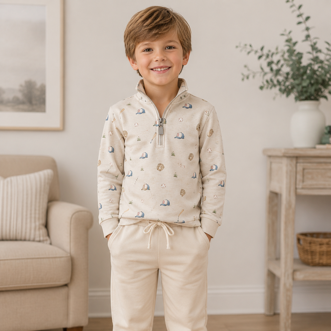 Sports Boys Quarter Zip Set - ETA JANUARY