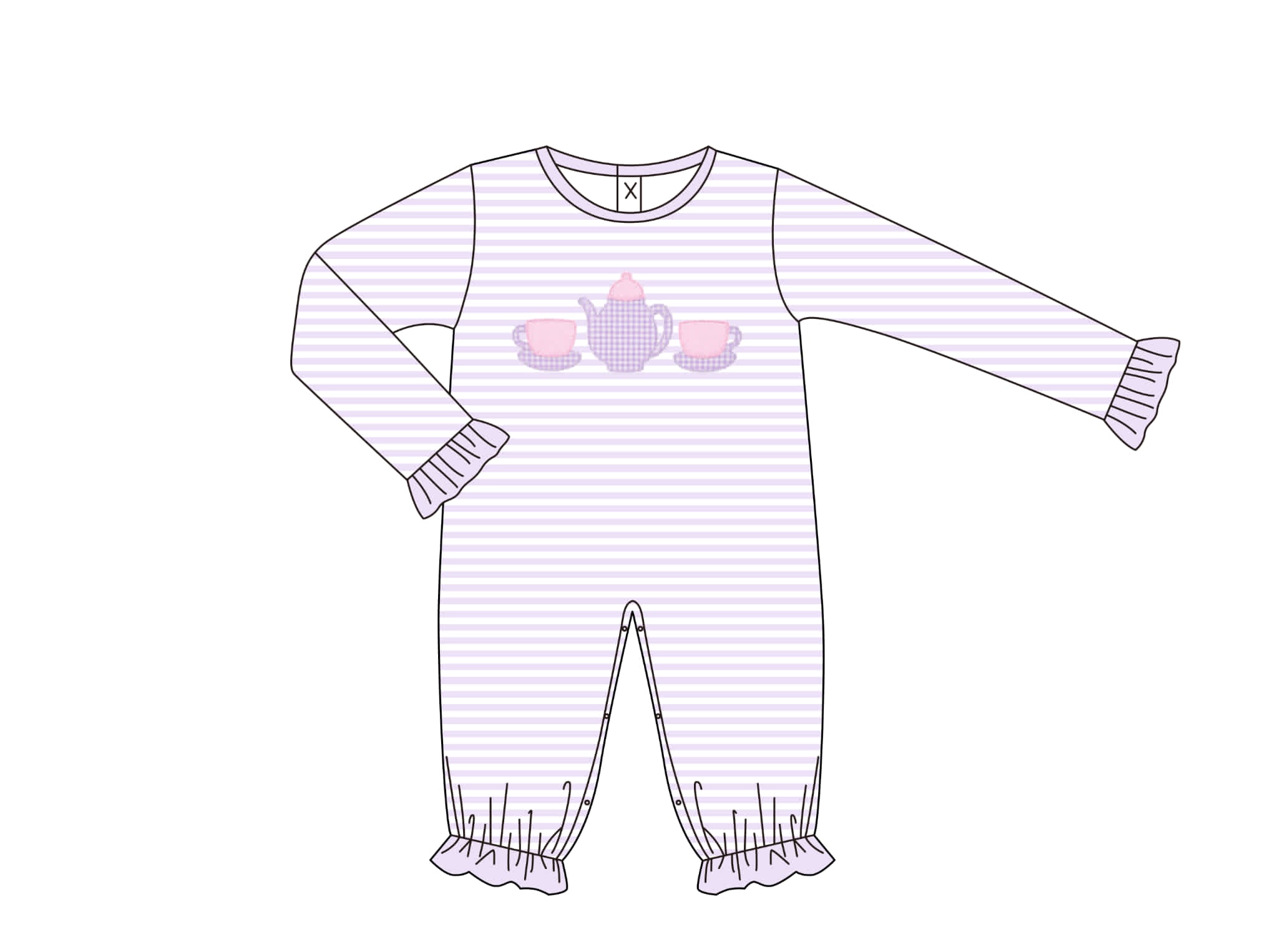Girls Tea Time Romper - ETA NOVEMBER